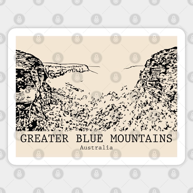 Greater Blue Mountains Area - Australia Magnet by Lakeric